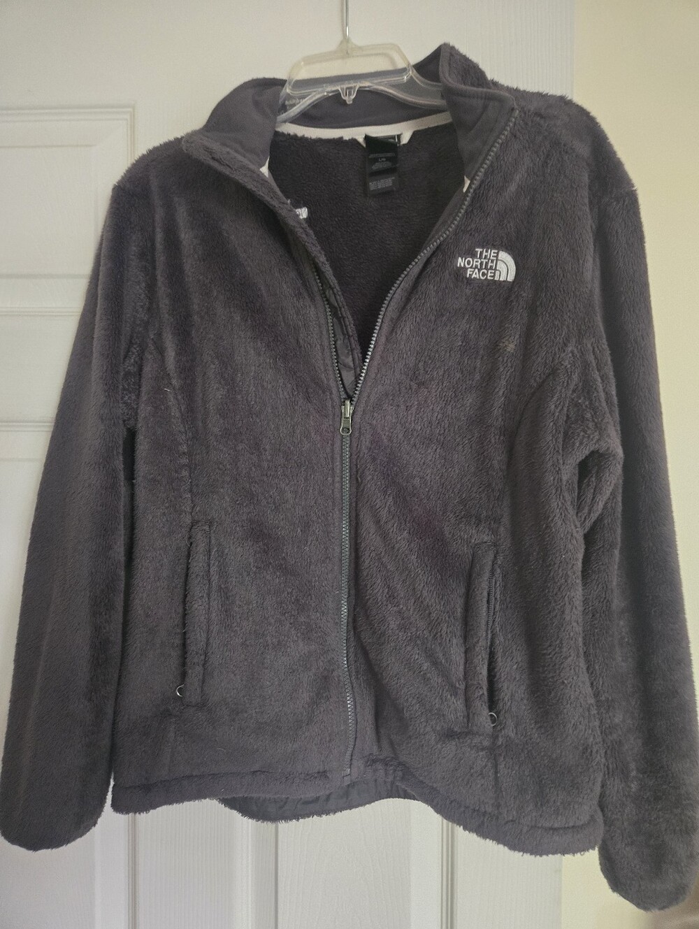 The North Face Women’s Dark Gray Teddy Fleece Jacket